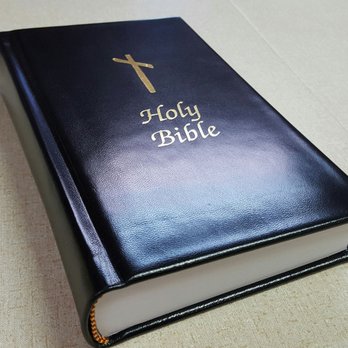 Grimm Book Bindery - Holy Bible rebound in Kidskin leather with a padded cover - Duplication Services Near Me - Madison, Wisconsin
