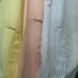 Clayton Village Cleaners - CVC ripped 3 of my husbands Jos A Bank shirts in the same exact spot. They refused to repair or refund the service.