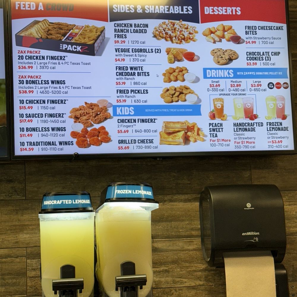 Zaxbys - Menu - Chicken Wings Near Me - Ocala, Florida Zaxbys - Menu - Chicken Wings Near Me - Ocala, Florida