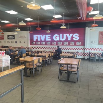 Five Guys - the inside of a fast food restaurant - Burgers Near Me - East Windsor, New Jersey Five Guys - the inside of a fast food restaurant - Burgers Near Me - East Windsor, New Jersey