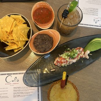 Caló Kitchen + Tequila - Shrimp Cocktail Appetizer - Cocktail Bars Near Me - Costa Mesa, California