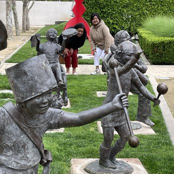 Cerritos Sculpture Garden - Children and visitors at play - Public Art Near Me - Cerritos, California
