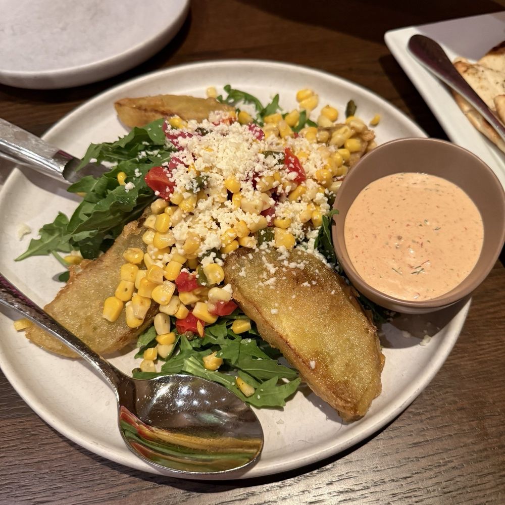 Parkside 23 - This was the seasonal fried green tomatoes. - New American Near Me - Brookfield, Wisconsin