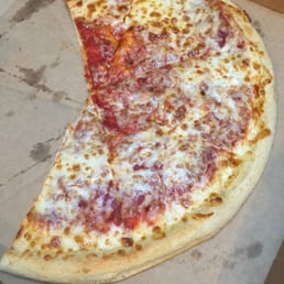 Notice the dearth of cheese in the middle Notice the dearth of cheese in the middle
