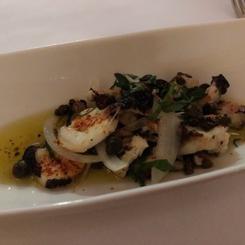 Ostra - Grilled Spanish octopus with fried capers - Seafood Near Me - Boston, Massachusetts Ostra - Grilled Spanish octopus with fried capers - Seafood Near Me - Boston, Massachusetts