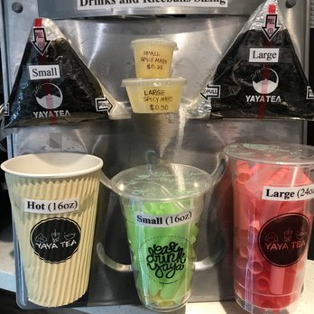 Yaya Tea Garden - Serving sizes - Bubble Tea Near Me - New York, New York