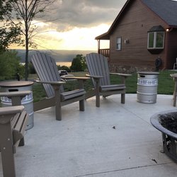 The Lodge at Grist Iron Brewing Co - Fire pit at the Lodge