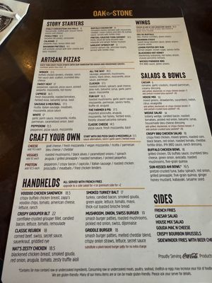 Menu photo 2 Oak and Stone Naples, FL Menu photo 2 Oak and Stone Naples, FL