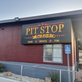 Pit Stop Bar & Grill - Newer signage and parking lot!! - Burgers Near Me - Barstow, California Pit Stop Bar & Grill - Newer signage and parking lot!! - Burgers Near Me - Barstow, California