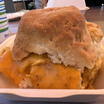 Beachin’ Biscuits - Egg and cheese biscuit sandwich. The biscuit fell apart immediately. Too crumbly. - Breakfast & Brunch Near Me - Pismo Beach, California Beachin’ Biscuits - Egg and cheese biscuit sandwich. The biscuit fell apart immediately. Too crumbly. - Breakfast & Brunch Near Me - Pismo Beach, California