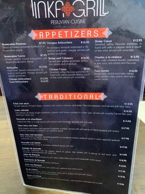 Menu photo 7 Inka Peruvian Grill Charlottesville, VA