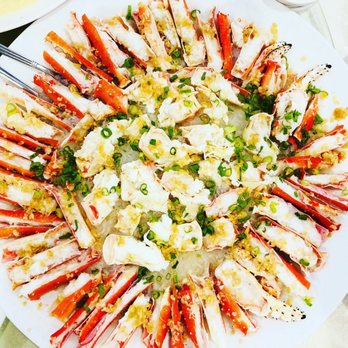Choi Fook - King crab legs - steam - garlic - scallion - over vermicelli - More instafood @brooklynandmoi - Chinese Near Me - Brooklyn, New York