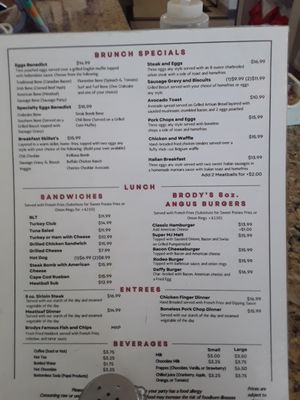 Menu photo 1 Brody's Diner Shrewsbury, MA