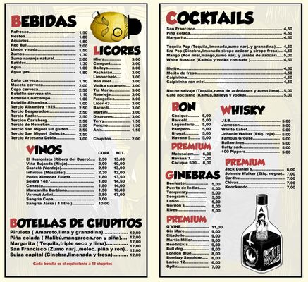 Menu photo 2 La Sra Pop Seville, SE Menu photo 2 La Sra Pop Seville, SE