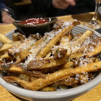 Oak + Violet - White truffle French fries - New American Near Me - Menlo Park, California Oak + Violet - White truffle French fries - New American Near Me - Menlo Park, California