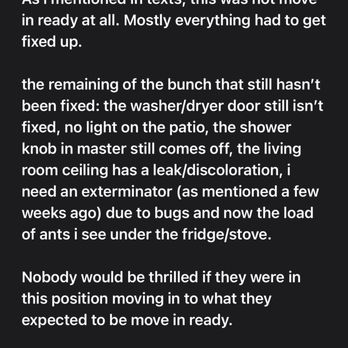 North Texas Property Management - My Email to Andrew regarding how it wasn't move in ready! - Property Management Near Me - Plano, Texas North Texas Property Management - My Email to Andrew regarding how it wasn't move in ready! - Property Management Near Me - Plano, Texas