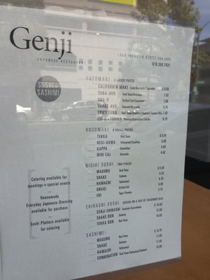 Menu photo 5 Genji Japanese Restaurant Oakland, CA Menu photo 5 Genji Japanese Restaurant Oakland, CA