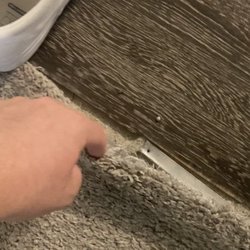 Pecan Ridge Apartments - Carpet condition on move in day. U can tell it's dirty and wasn't even put in right