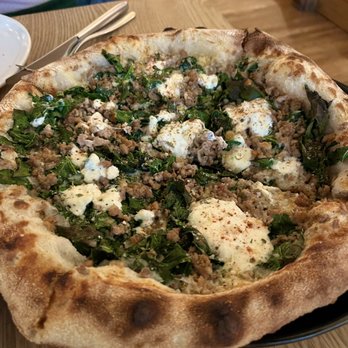 Upland - pizza sausage broccoli rabe - New American Near Me - New York, New York Upland - pizza sausage broccoli rabe - New American Near Me - New York, New York