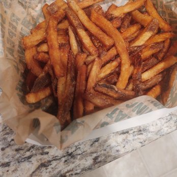 Wingstop - Burnt fries. They were so hard, I think I chipped a tooth. Unacceptable! - Chicken Wings Near Me - Rialto, California