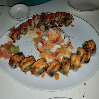 Friends Sushi - From top to bottom: Can you handle it, Fujiyama, Fire Wing. - Sushi Bars Near Me - Chicago, Illinois