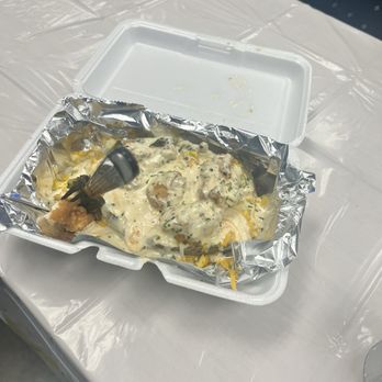 Anything's Baked Potato - This is chicken fried chicken baked potato - Food Trucks Near Me - Austin, Texas