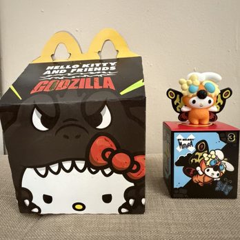 McDonald's - Hello Kitty & Friends x Godzilla Happy Meal - Fast Food Near Me - Los Angeles, California McDonald's - Hello Kitty & Friends x Godzilla Happy Meal - Fast Food Near Me - Los Angeles, California