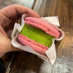 What the Pho - Green Tea ice cream Macaron sandwich