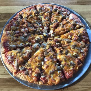 Aviator Pizza & Drafthouse - Cheeseburger pizza, they don't skimp on the toppings here - Pizza Near Me - Austin, Texas