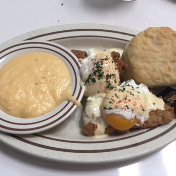 Sawyer & Co - Brunch Special - Chicken Fried Steak Eggs Benedict - Diners Near Me - Austin, Texas Sawyer & Co - Brunch Special - Chicken Fried Steak Eggs Benedict - Diners Near Me - Austin, Texas