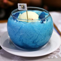 Nun Korean Desserts - Lychee Smoothie with Vanilla Ice Cream...