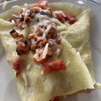 Petite Madeline Bakery & Bistro - Custom crepe w Gruyère, ham, tomatoes and béchamel - Bakeries Near Me - Oceanside, California Petite Madeline Bakery & Bistro - Custom crepe w Gruyère, ham, tomatoes and béchamel - Bakeries Near Me - Oceanside, California