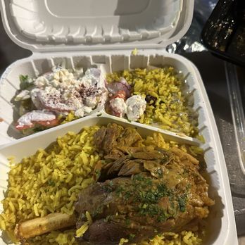 Casablanca Express - Lamb Shank Roast Plate - Mediterranean Near Me - Seattle, Washington