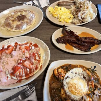 Snooze, an A.M. Eatery - Shrimp & Grits*Bacon But Different Pineapple Upside Down Pancakes The Snooze Classic*Strawberry Shortcake Pancakes - Breakfast & Brunch Near Me - Nashville, Tennessee Snooze, an A.M. Eatery - Shrimp & Grits*Bacon But Different Pineapple Upside Down Pancakes The Snooze Classic*Strawberry Shortcake Pancakes - Breakfast & Brunch Near Me - Nashville, Tennessee
