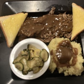 Mama Henry's - The fabulous Roast Beef dinner, mash potatoes and gravy, squash and zuccini and toasted buttered bread. - Wraps Near Me - West Columbia, South Carolina Mama Henry's - The fabulous Roast Beef dinner, mash potatoes and gravy, squash and zuccini and toasted buttered bread. - Wraps Near Me - West Columbia, South Carolina