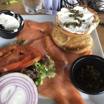 Benedict's La Strata - Smoked Salmon Plate. Excellent - Breakfast & Brunch Near Me - Crystal Lake, Illinois