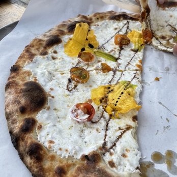 Westwind Orchard - Ricotta, tomato, zucchini blossom, balsamic glaze - Cideries Near Me - Accord, New York