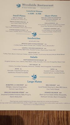 Menu photo 7 Woodside Restaurant Gulf Shores, AL Menu photo 7 Woodside Restaurant Gulf Shores, AL