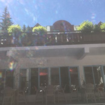 Mountain Chalet Aspen - Pool view from a lounge chair, just lovely - Hotels Near Me - Aspen, Colorado