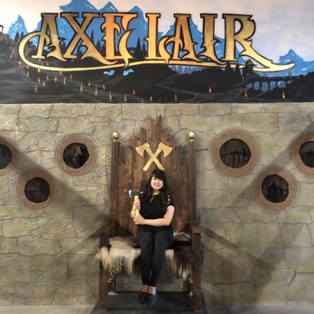 The Axe Lair - Queening!!!! love their photo-op backdrop - Axe Throwing Near Me - Upland, California The Axe Lair - Queening!!!! love their photo-op backdrop - Axe Throwing Near Me - Upland, California