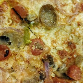 Knockout Pizza - What the Bronx pizza looked like after the olives were picked off. - Pizza Near Me - Carlsbad, California Knockout Pizza - What the Bronx pizza looked like after the olives were picked off. - Pizza Near Me - Carlsbad, California