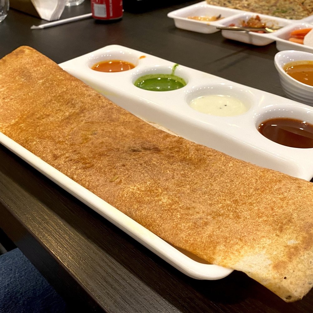 Simply Indian Sweets & Restaurant - Cheese Masala Dosa, stuffed with cheese and potatoes - Indian Near Me - Brampton, Ontario Simply Indian Sweets & Restaurant - Cheese Masala Dosa, stuffed with cheese and potatoes - Indian Near Me - Brampton, Ontario