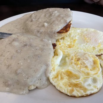 Kristof's Kafe - Biscuits & Gravy with Eggs - American Near Me - Davie, Florida Kristof's Kafe - Biscuits & Gravy with Eggs - American Near Me - Davie, Florida