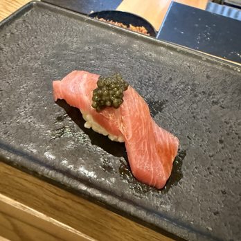 Idashi Omakase - Chu Toro with caviar - Sushi Bars Near Me - Brooklyn, New York Idashi Omakase - Chu Toro with caviar - Sushi Bars Near Me - Brooklyn, New York