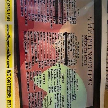 The Quesadillas - The menu - Mexican Near Me - Tucson, Arizona