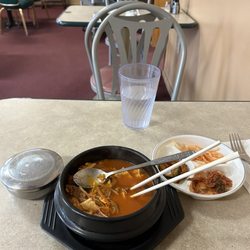 Hyundai Korean Restaurant - Good Kimchi Jigae and Banchan.
