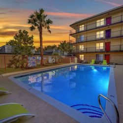 Katie Court Apartments - Community Pool - Twilight