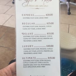Pedicure rates