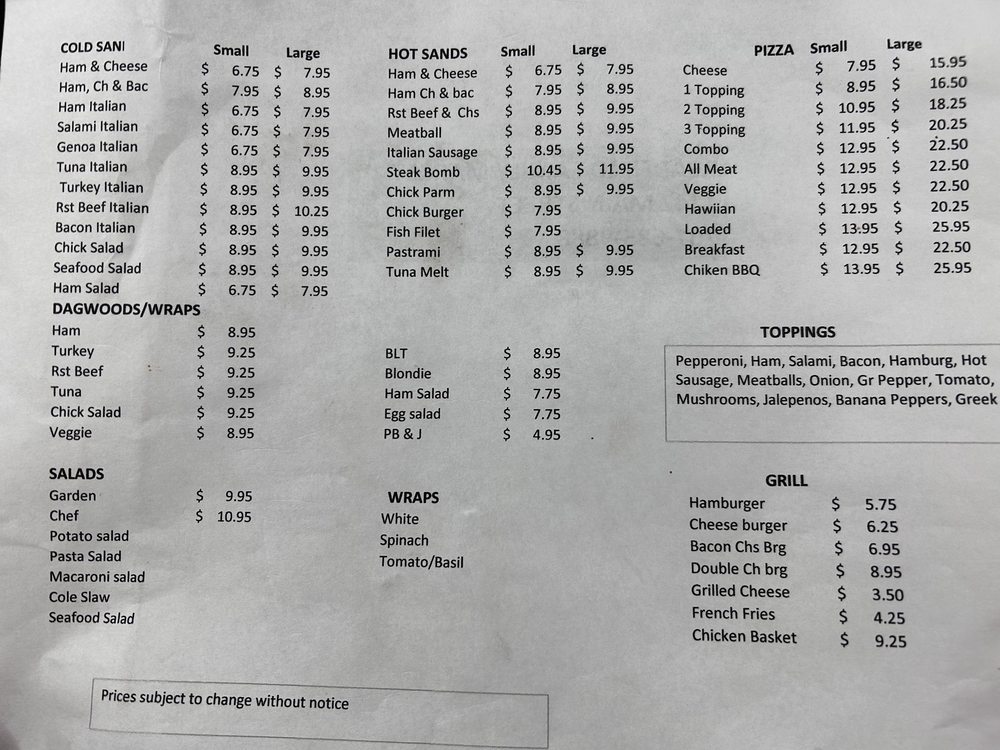 READFIELD FAMILY MARKET Updated August 2024 1142 Main St, Readfield