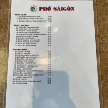 Pho Saigon - Menu (pg2) - Vietnamese Near Me - Austin, Texas